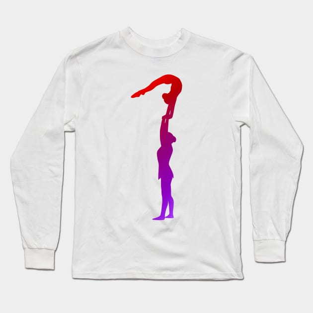 A women’s pair doing arch on high hand Long Sleeve T-Shirt by artsyreader